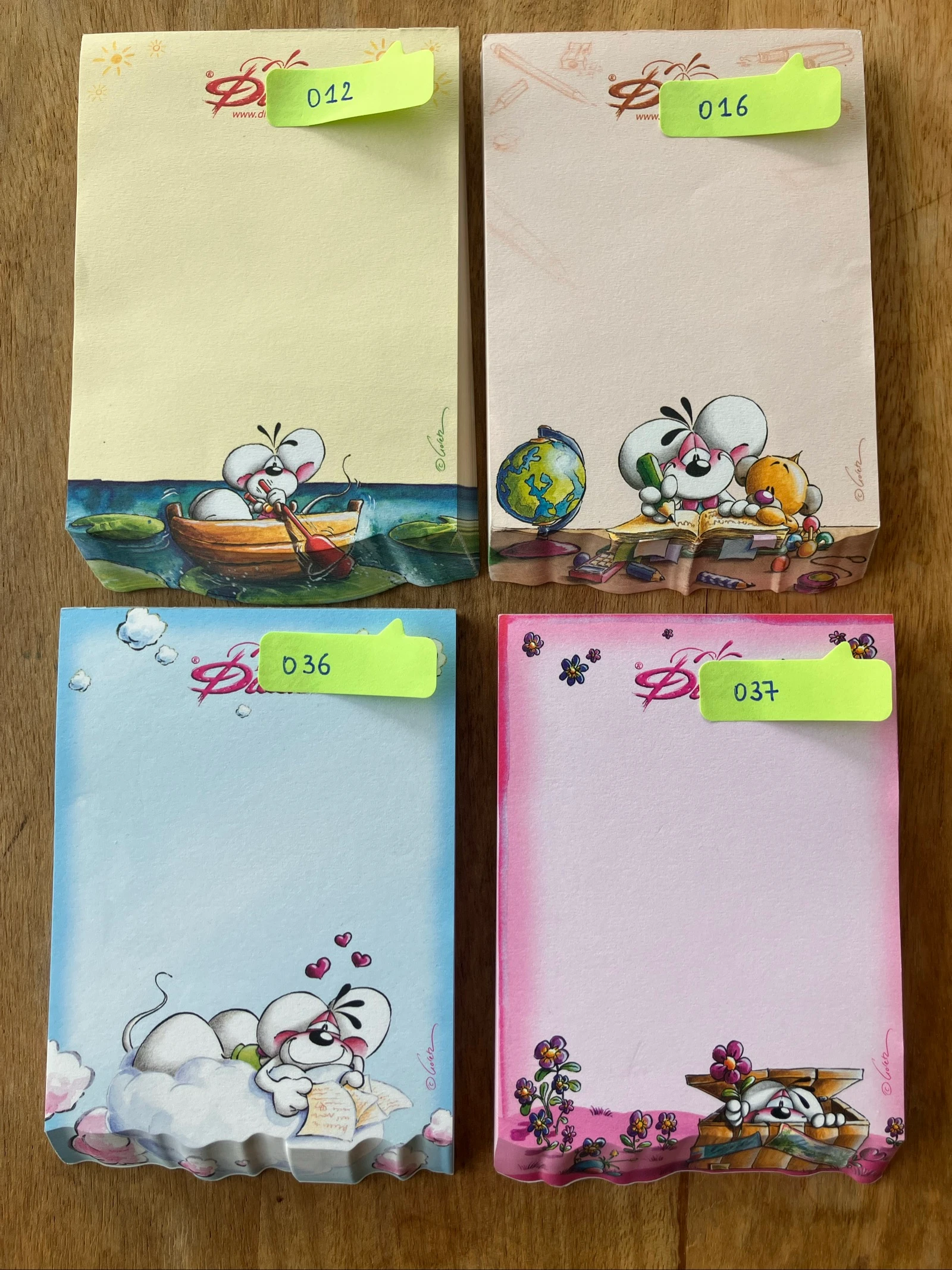 Diddl - Set van 8 Relief blaadjes – photo 2